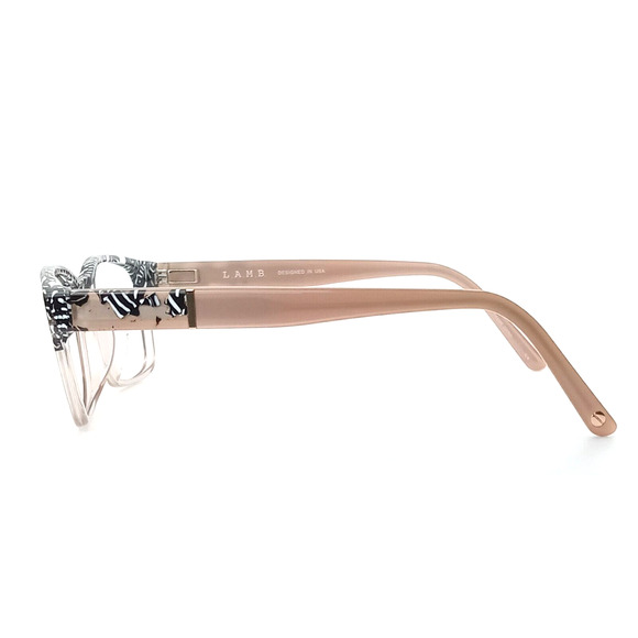 L.A.M.B. LAUF 089 B:39 BLACK WHITE BLUSH EYEGLASSES SUNGLASSES FRAMES 57-17-145 main image 4
